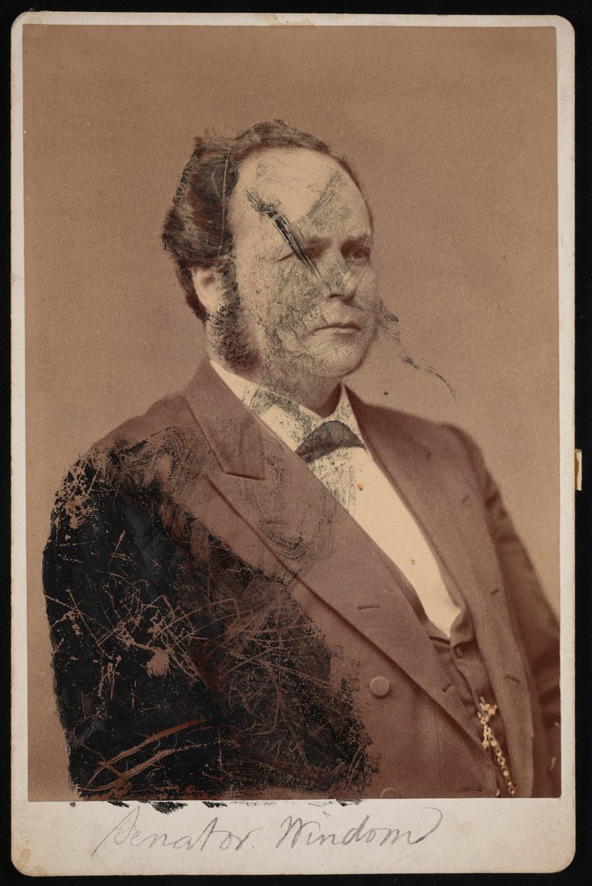 Portræt af William Windom 1827-1891, mellem 1876 og 1880. af Samuel Montague Fassett