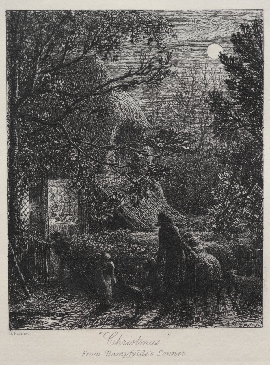 Jul (foldning af det sidste får) af Samuel Palmer