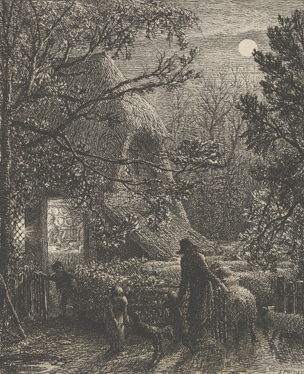 Jul eller foldning af det sidste får, 1850. af Samuel Palmer