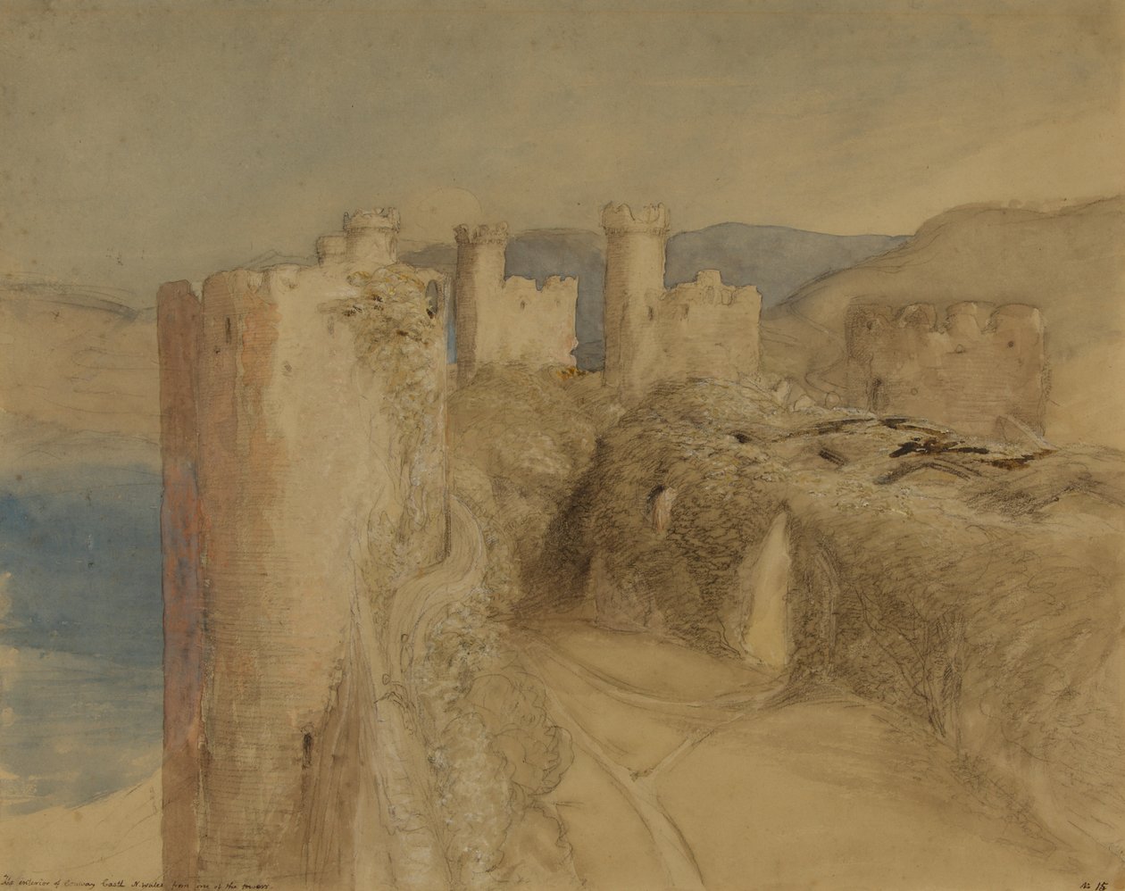 Conway Castle af Samuel Palmer
