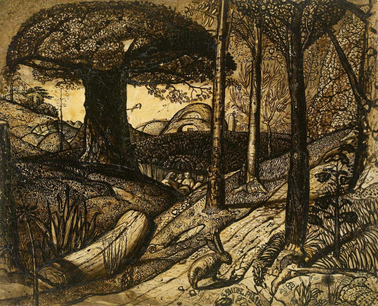 Tidlig morgen, 1825 af Samuel Palmer