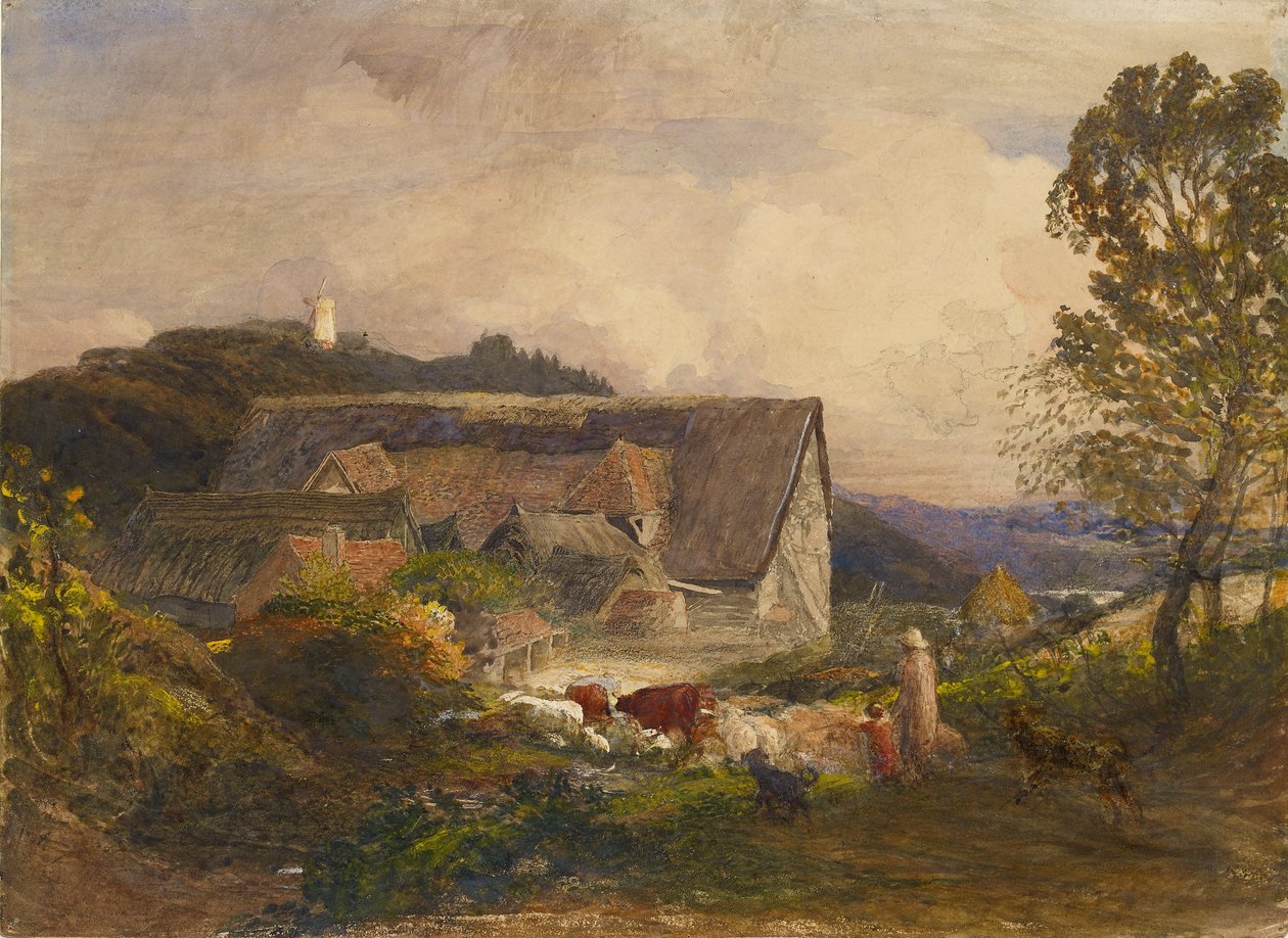 Farm Yard i Princes Risborough, 1845 af Samuel Palmer