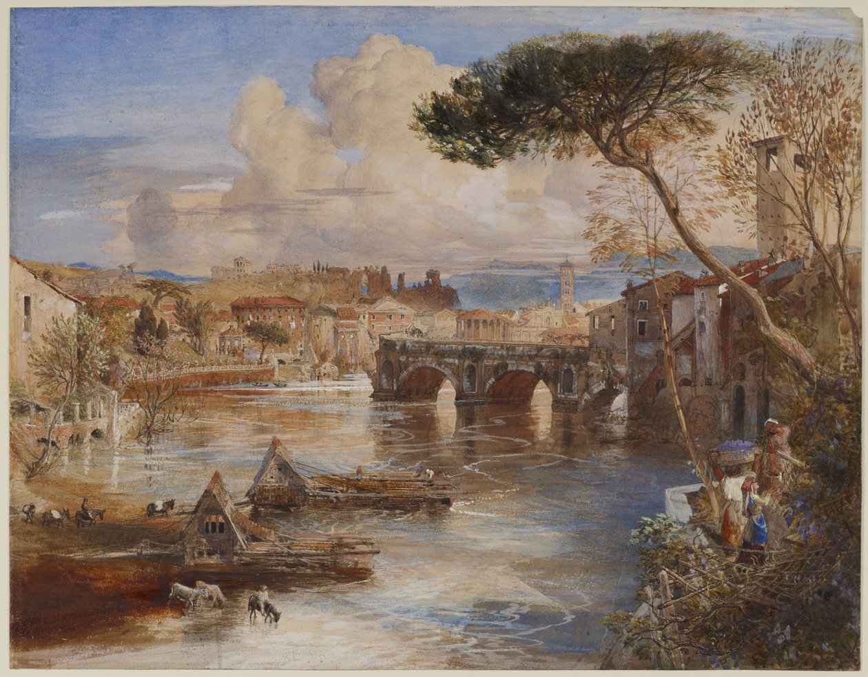 Den ødelagte bro, Rom af Samuel Palmer