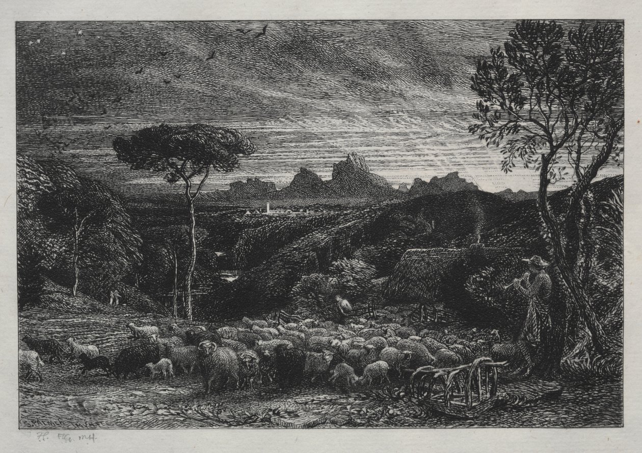 Åbning af folden af Samuel Palmer