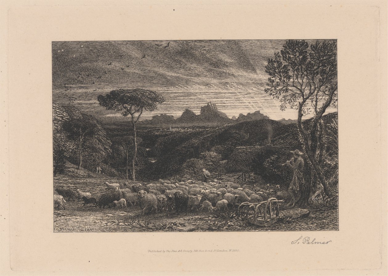 Åbning af folden af Samuel Palmer