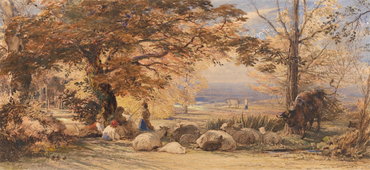 Rustik tilfredshed af Samuel Palmer