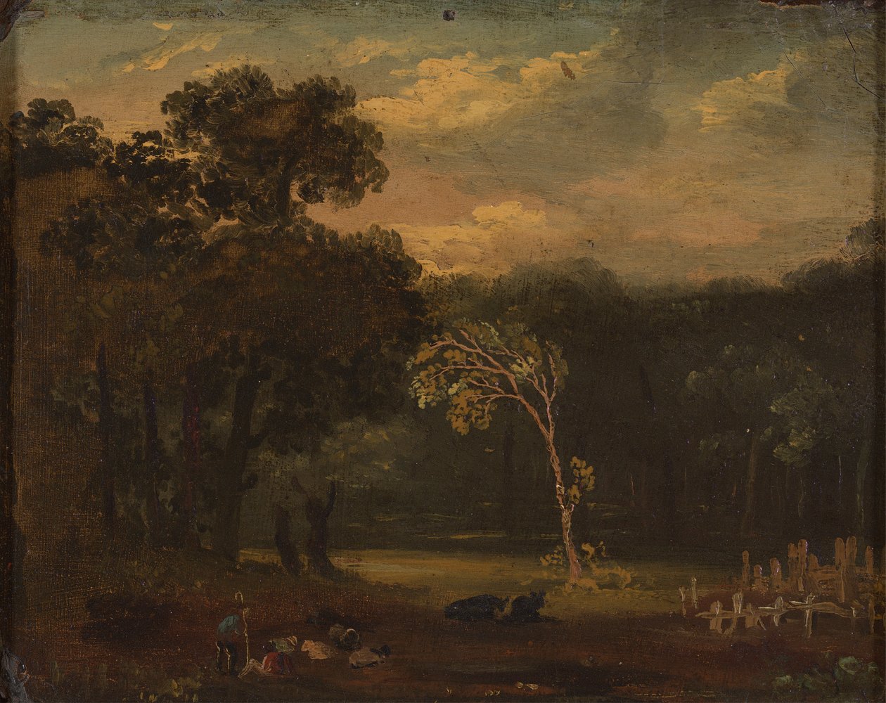 Skitse fra Naturen i Sion Park af Samuel Palmer