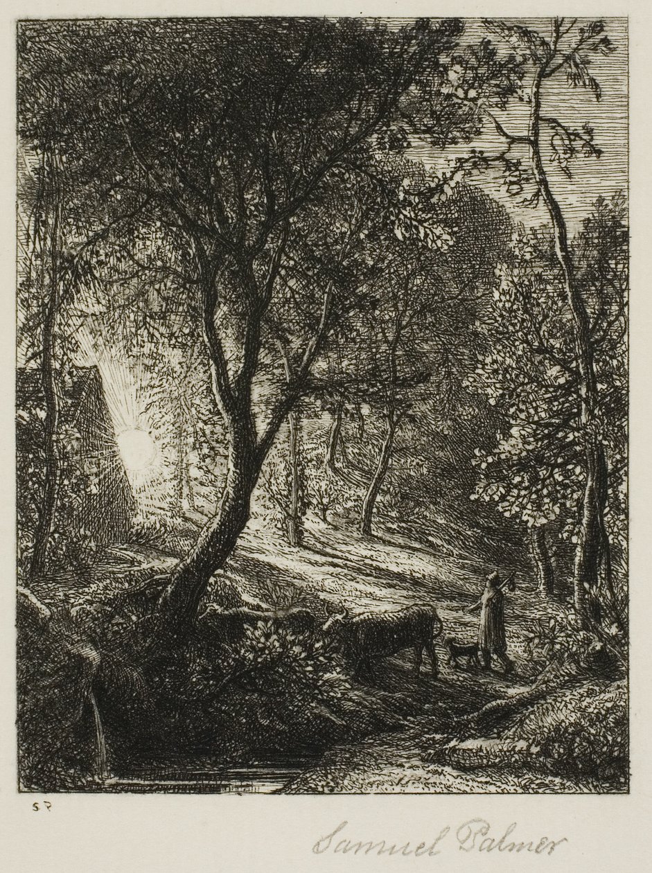 Solnedgang af Samuel Palmer