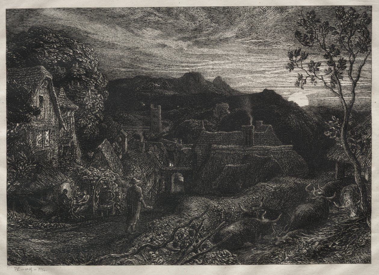Klokkemanden af Samuel Palmer