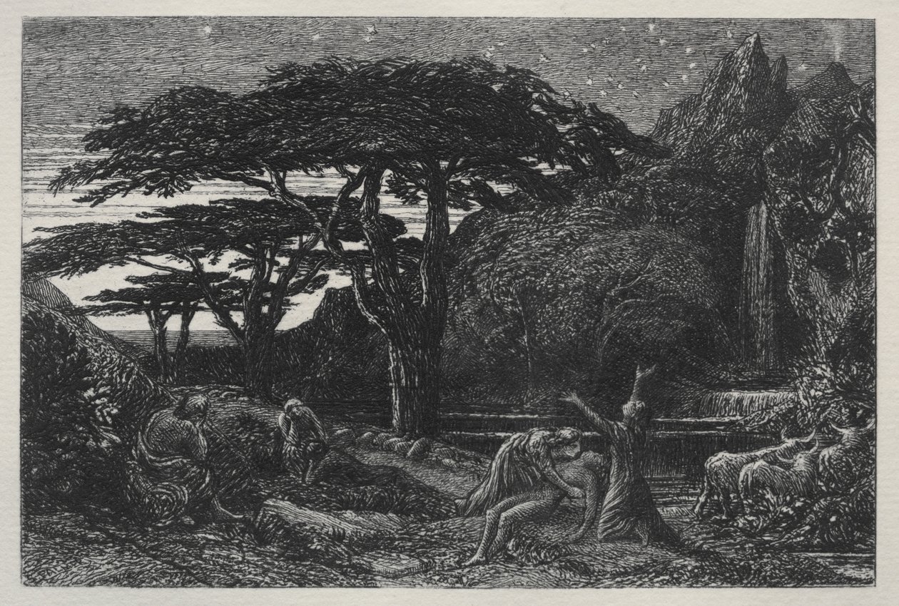 Cypreslunden af Samuel Palmer