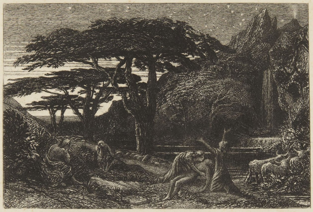 Cypresslunden af Samuel Palmer