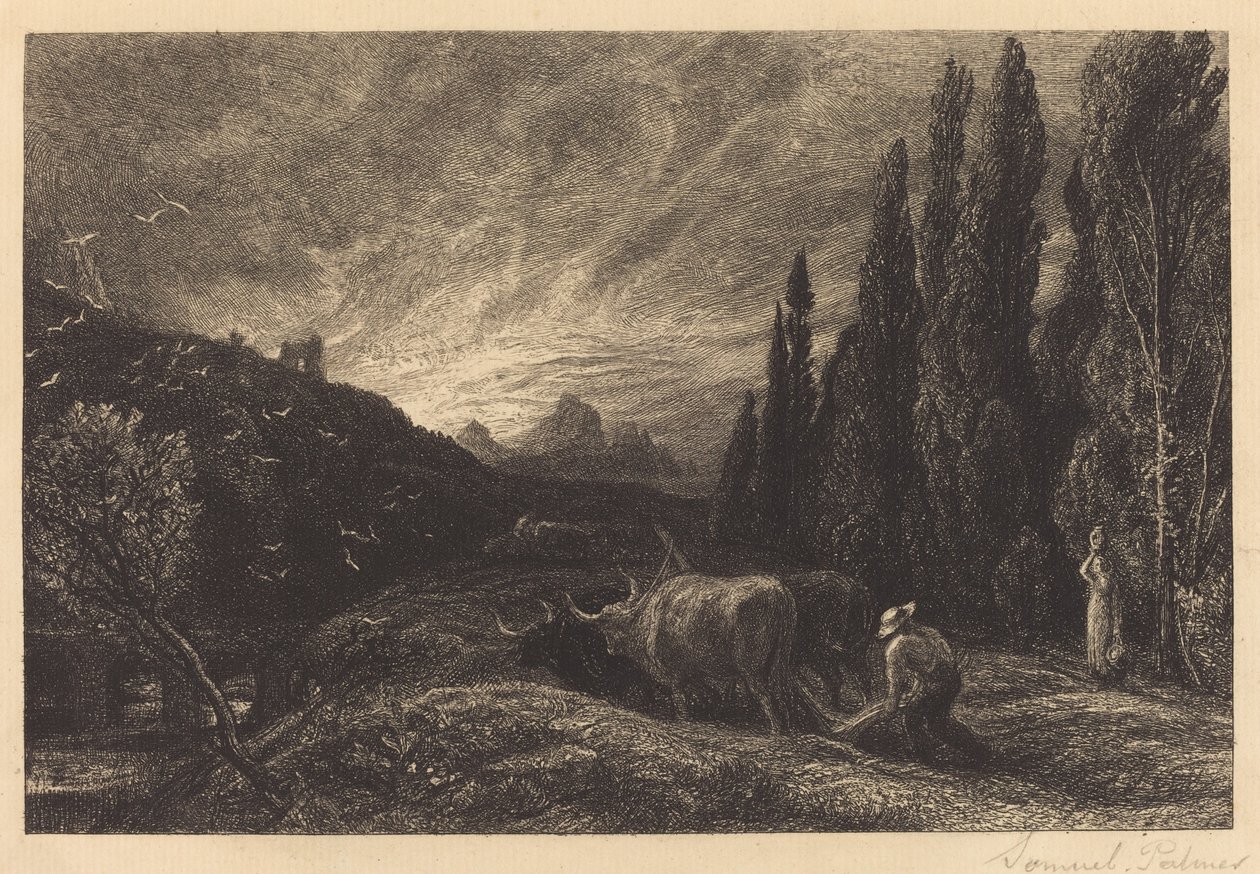 Den tidlige plovmand af Samuel Palmer