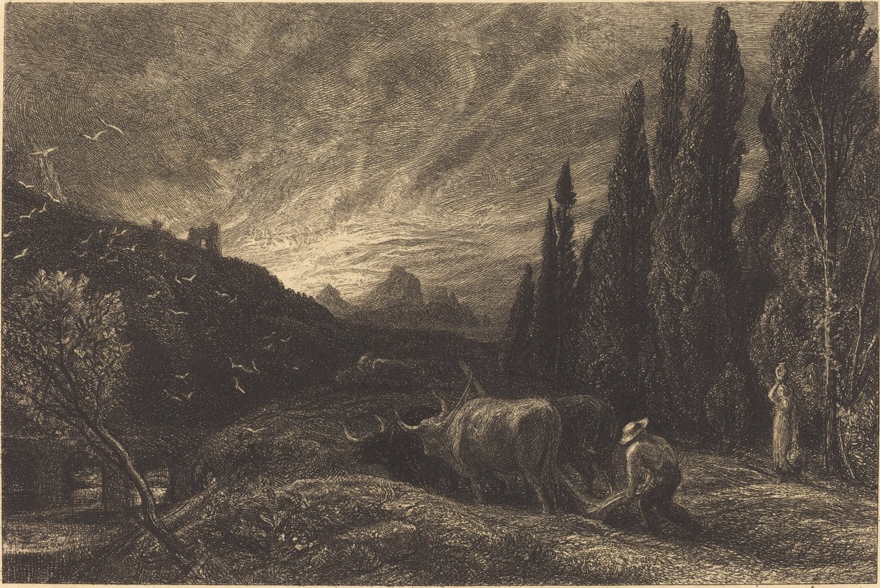 Den tidlige plovmand af Samuel Palmer
