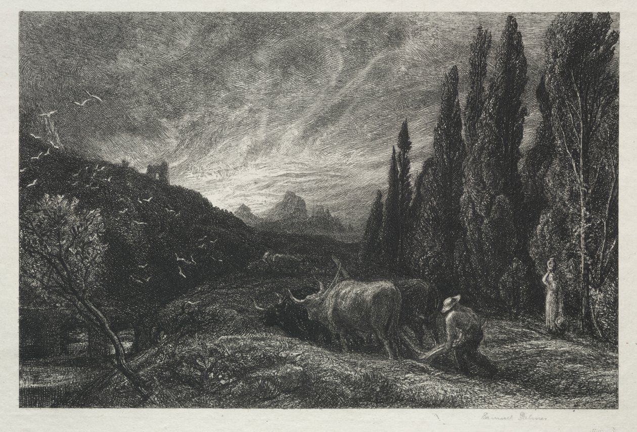 Den tidlige plovmand af Samuel Palmer