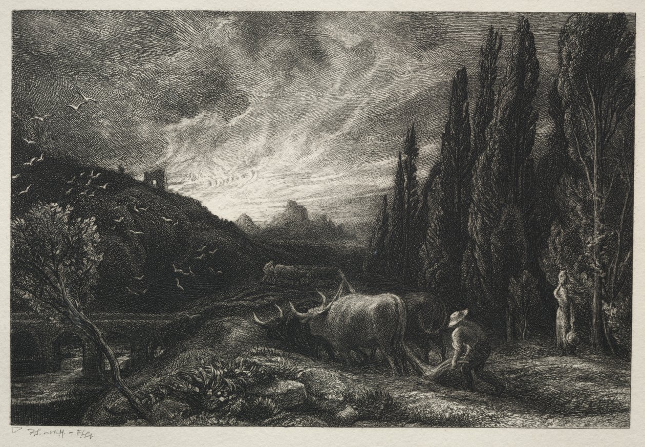 Den tidlige plovmand af Samuel Palmer