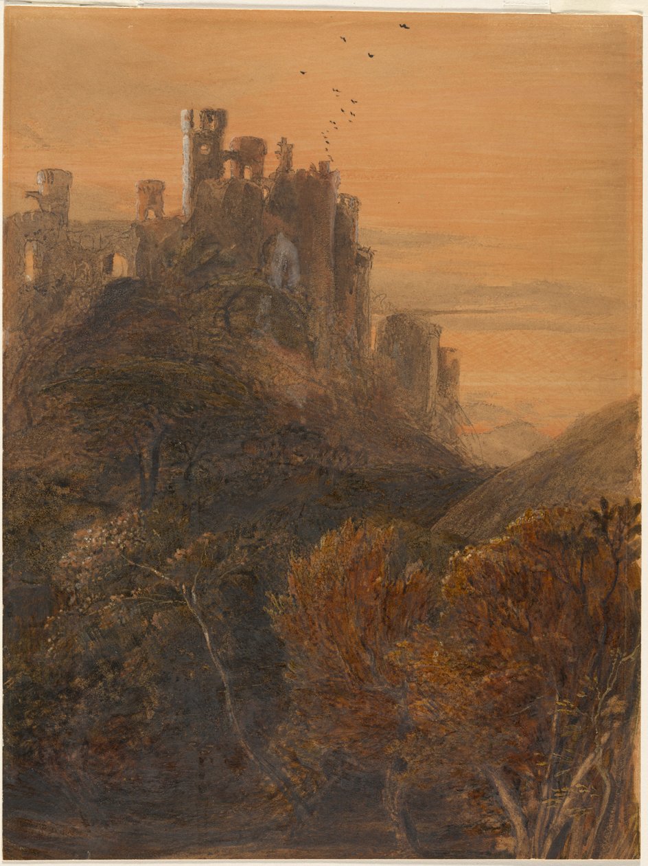 Det fortryllede slot i skumringen af Samuel Palmer