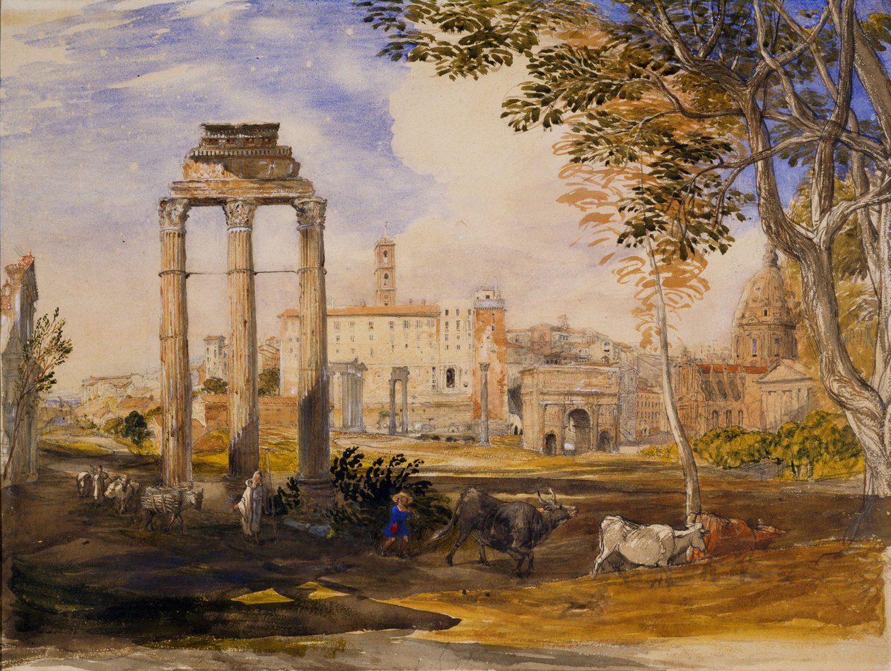 Forum, Rom, 1837 af Samuel Palmer