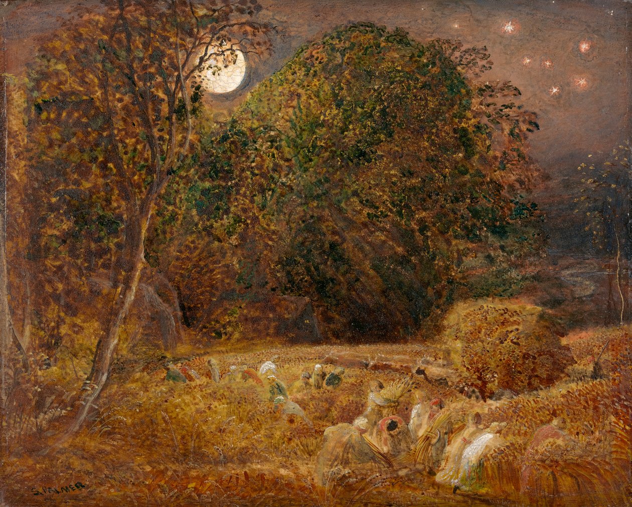 Høstmåne af Samuel Palmer
