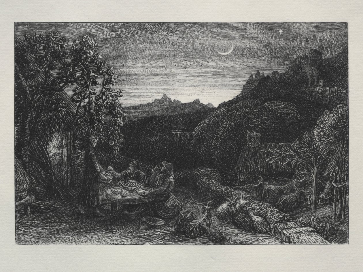 The Homeward Star af Samuel Palmer