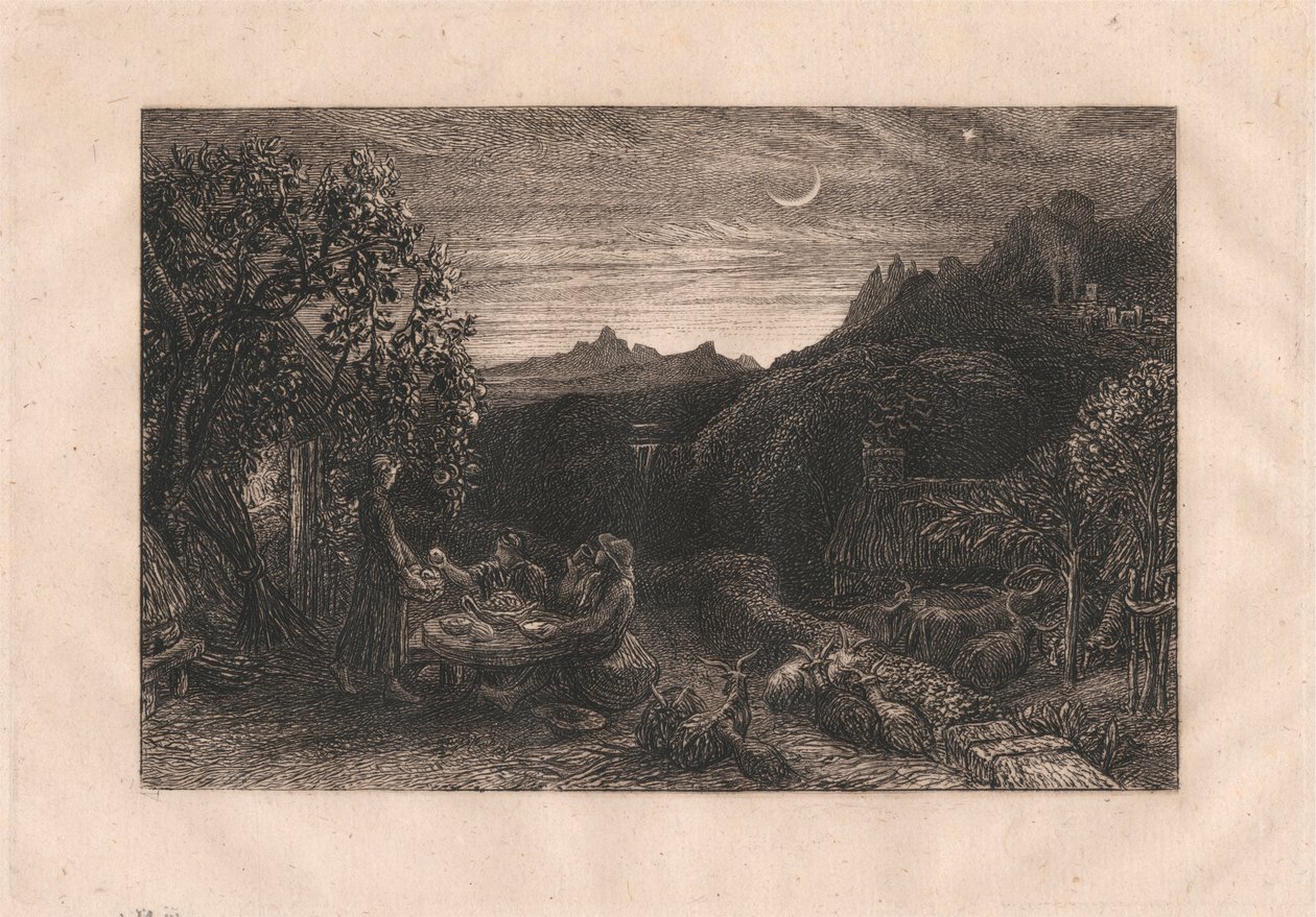 The Homeward Star af Samuel Palmer