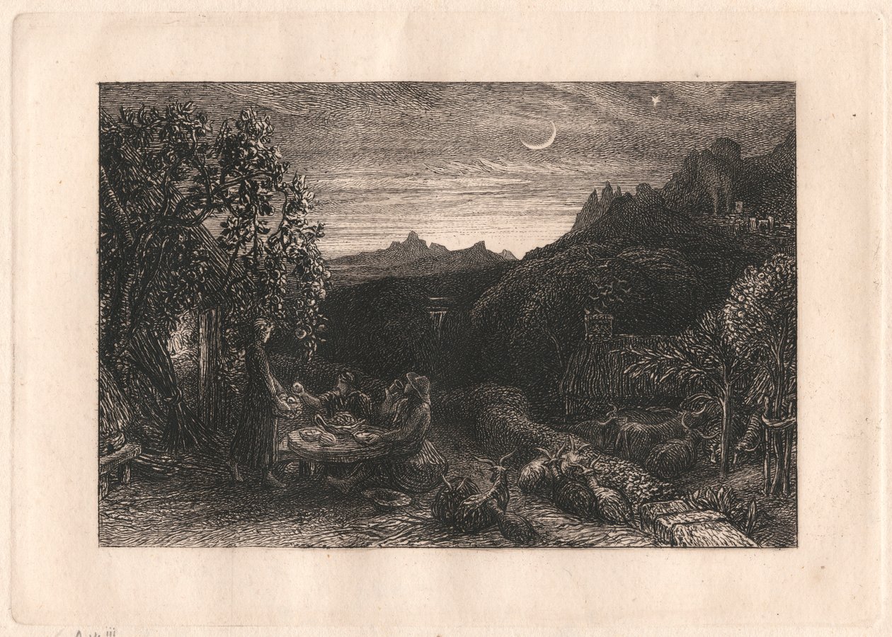The Homeward Star af Samuel Palmer