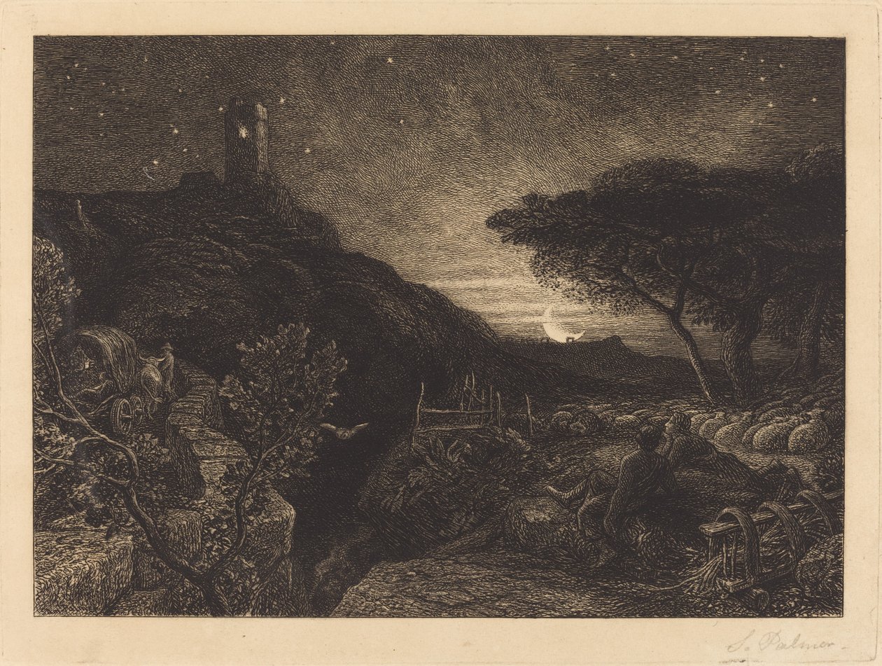 Det Ensomme Tårn af Samuel Palmer