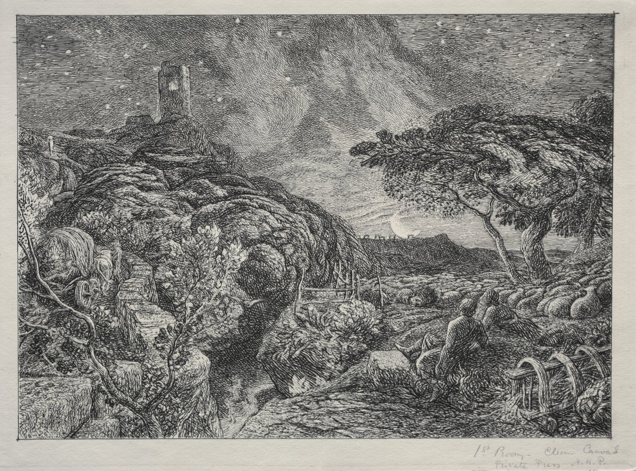 Det Ensomme Tårn af Samuel Palmer