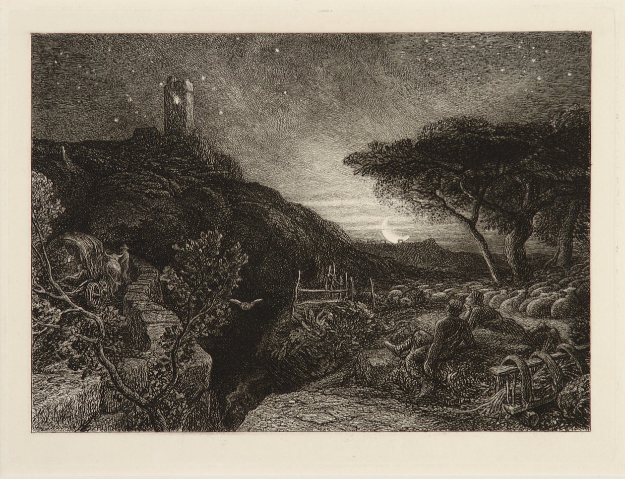 Det Ensomme Tårn af Samuel Palmer