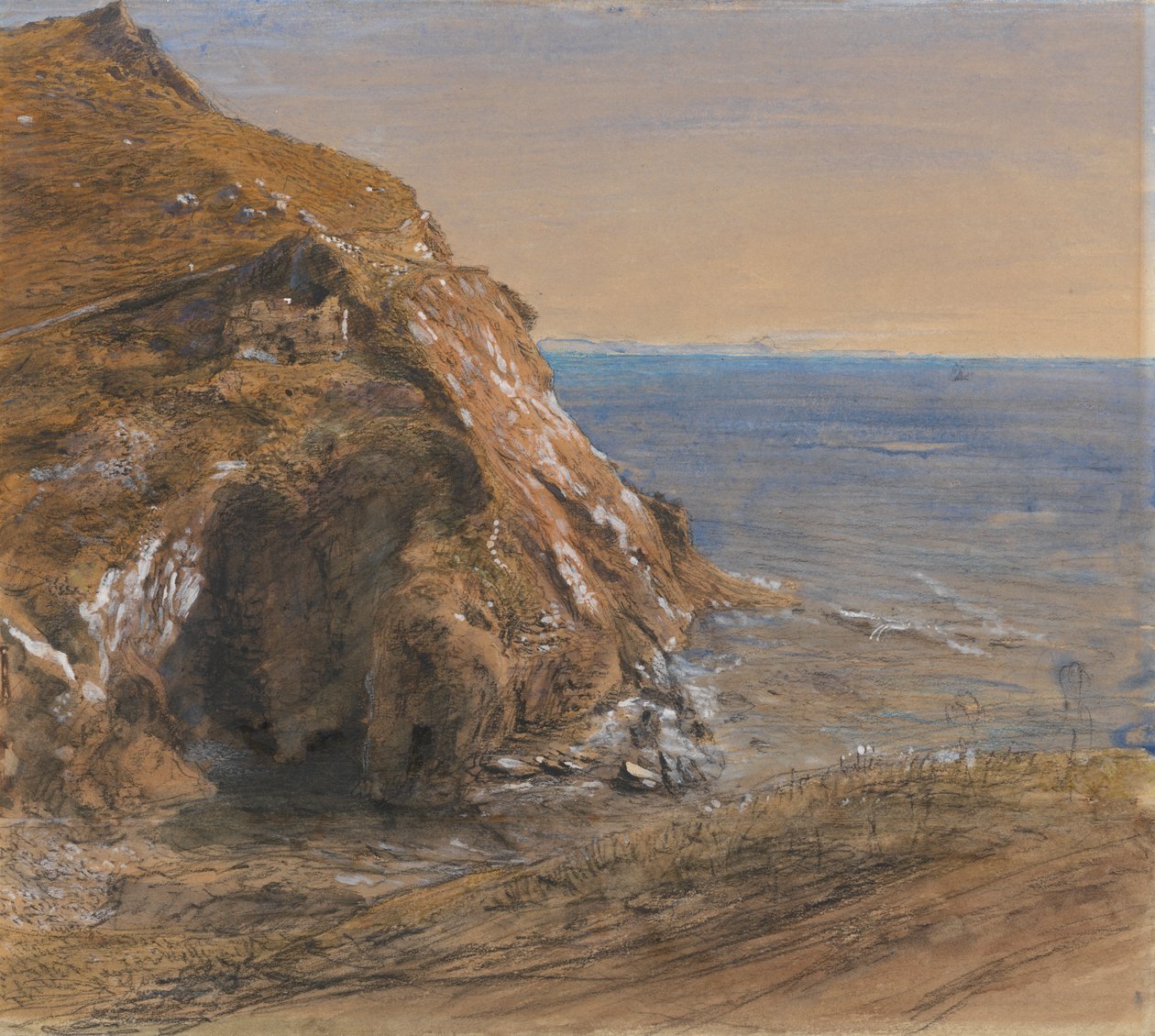 The Rock Slip nær Boscastle af Samuel Palmer