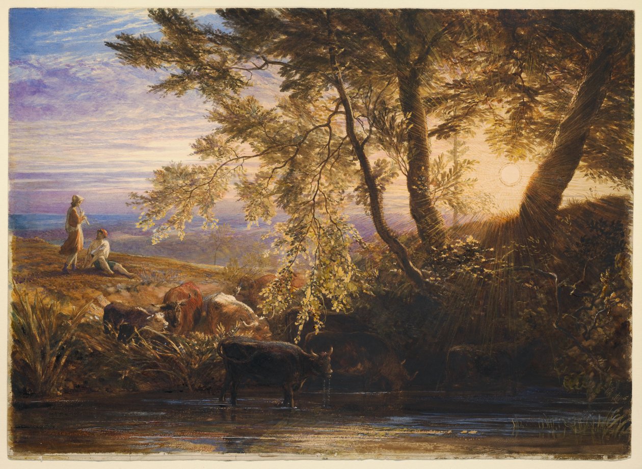 Den nedgående sol af Samuel Palmer