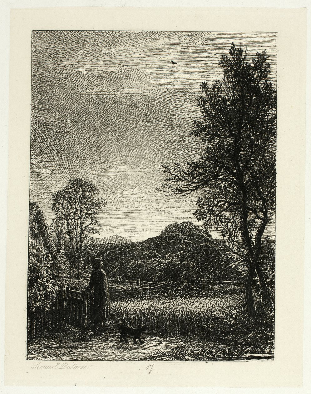 Sanglærken af Samuel Palmer