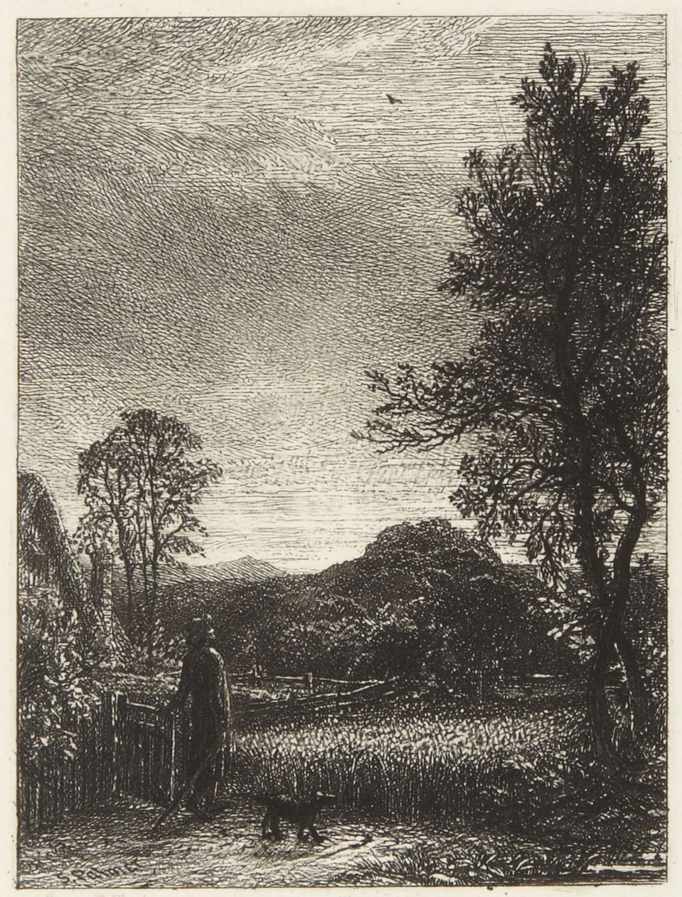 Sanglærken af Samuel Palmer