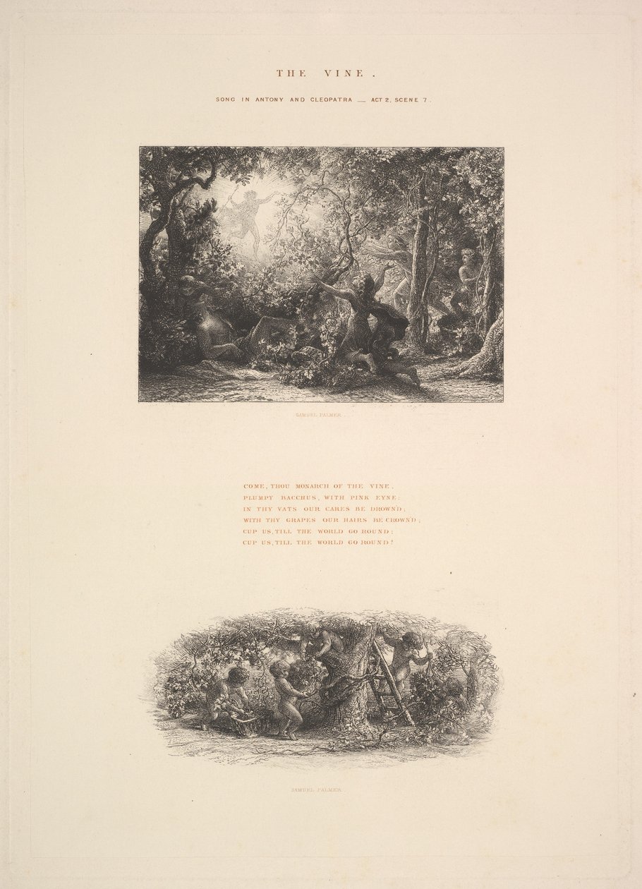 The Vine, eller Plumpy Bacchus, 1880. af Samuel Palmer