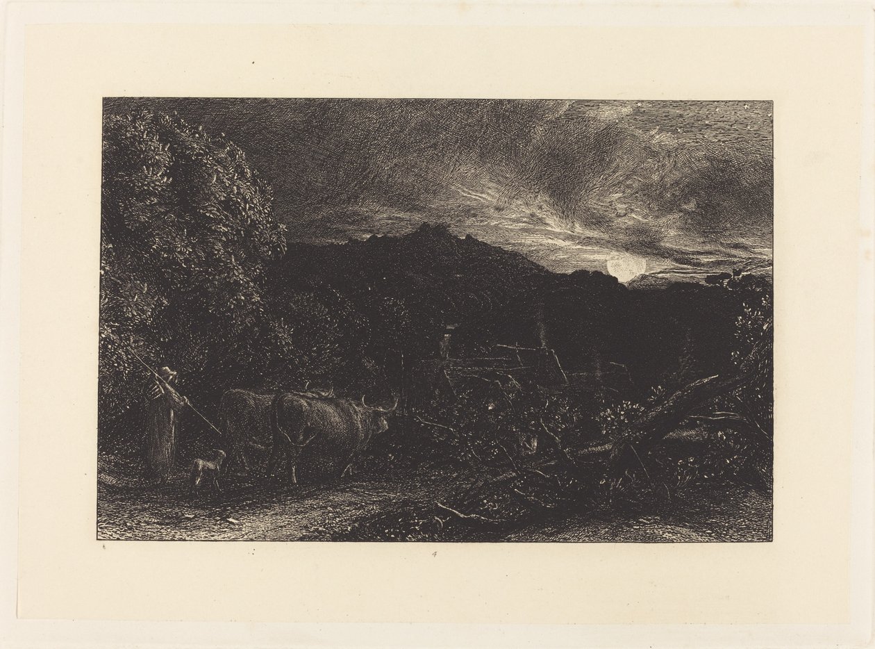 Den trætte plovmand af Samuel Palmer