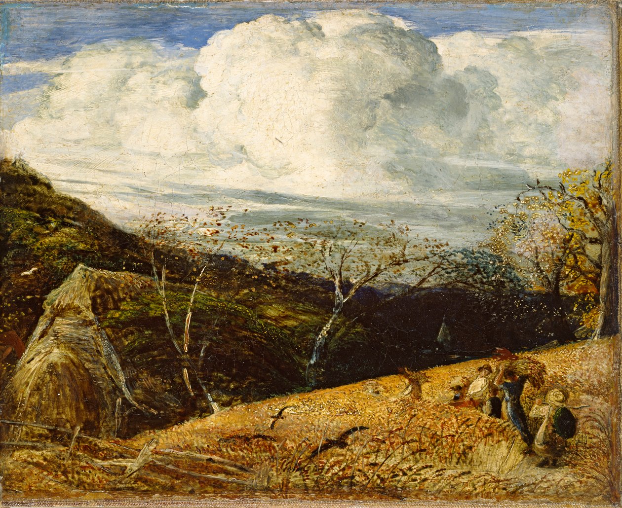 Den hvide sky, c1833-1834 af Samuel Palmer