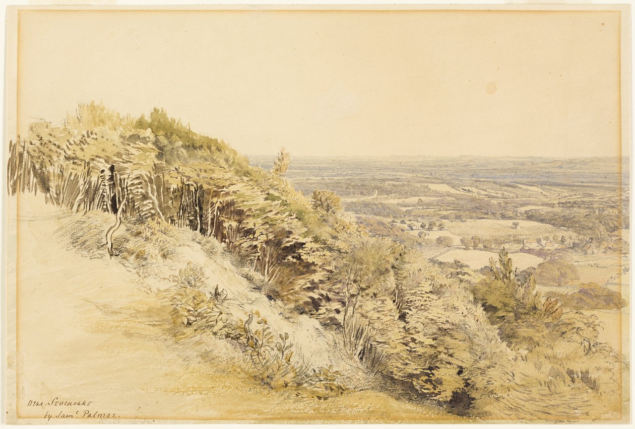 Udsigt fra Wilmots Hill, Kent af Samuel Palmer