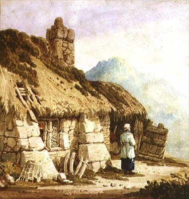Et Dartmoor-hytte af Samuel Prout