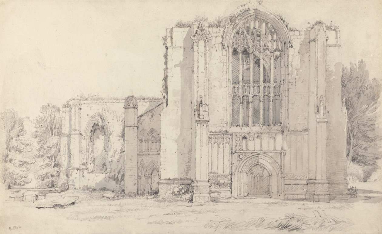Bolton Abbey af Samuel Prout