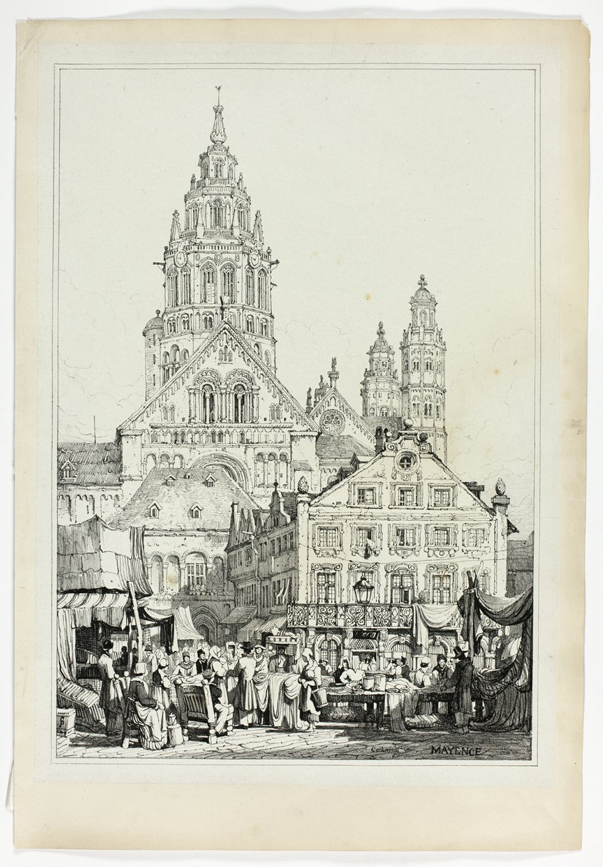 Katedralen i Mayence af Samuel Prout