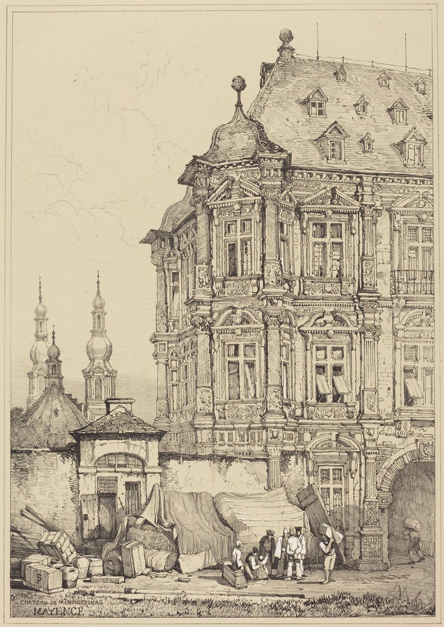 Martinsburg Slot, Mainz af Samuel Prout