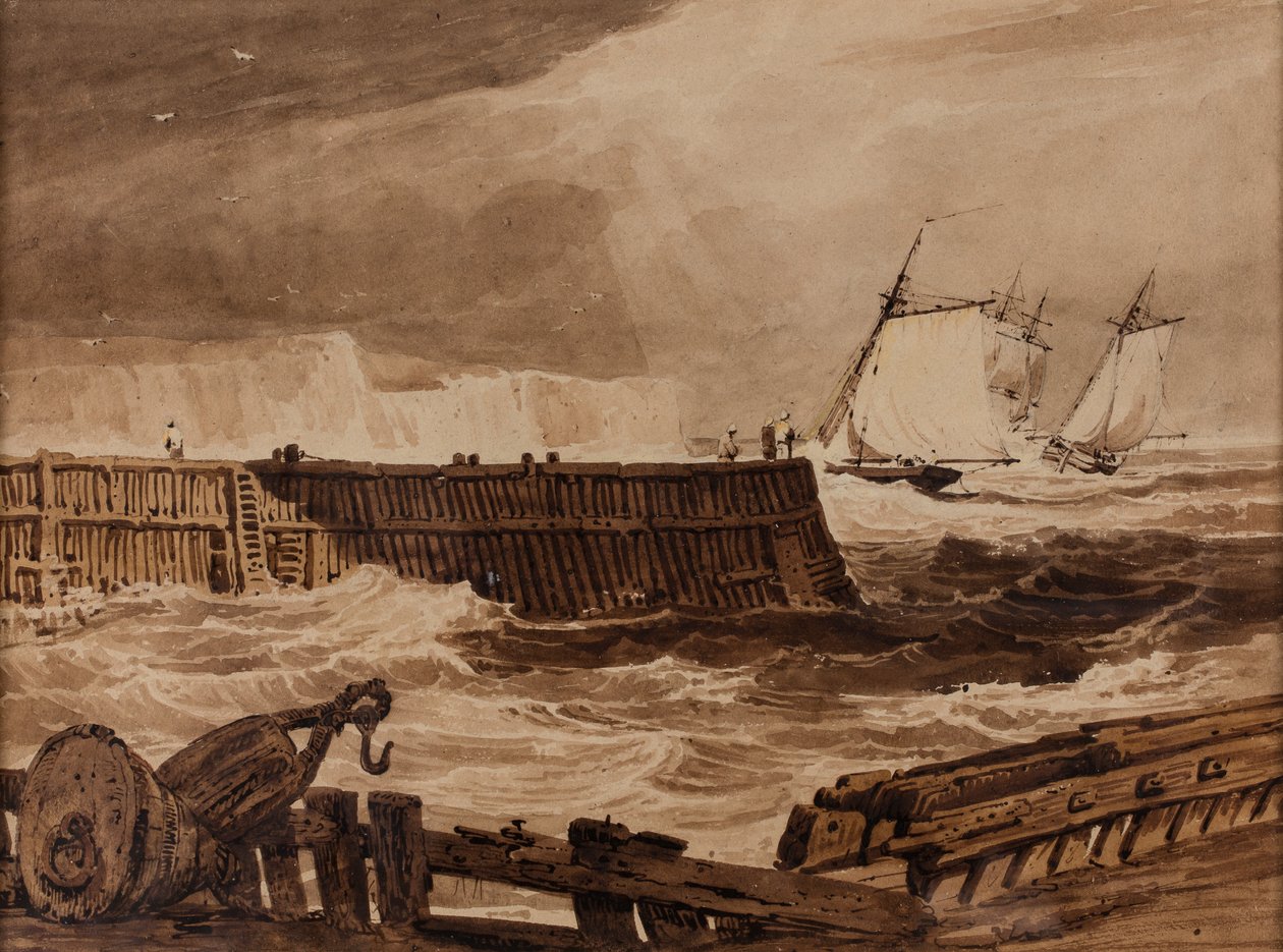 Kystens scene af Samuel Prout