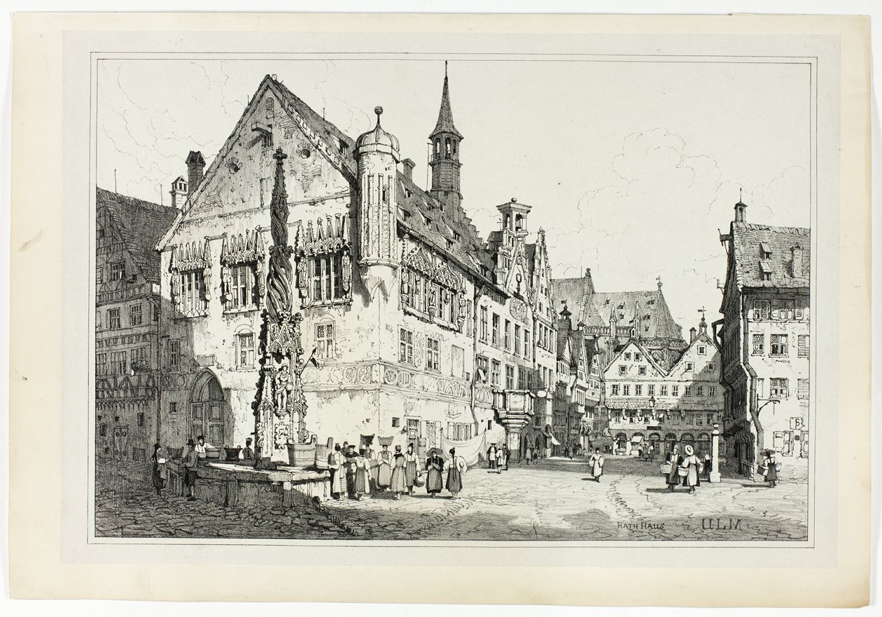 Rath House, Ulm af Samuel Prout