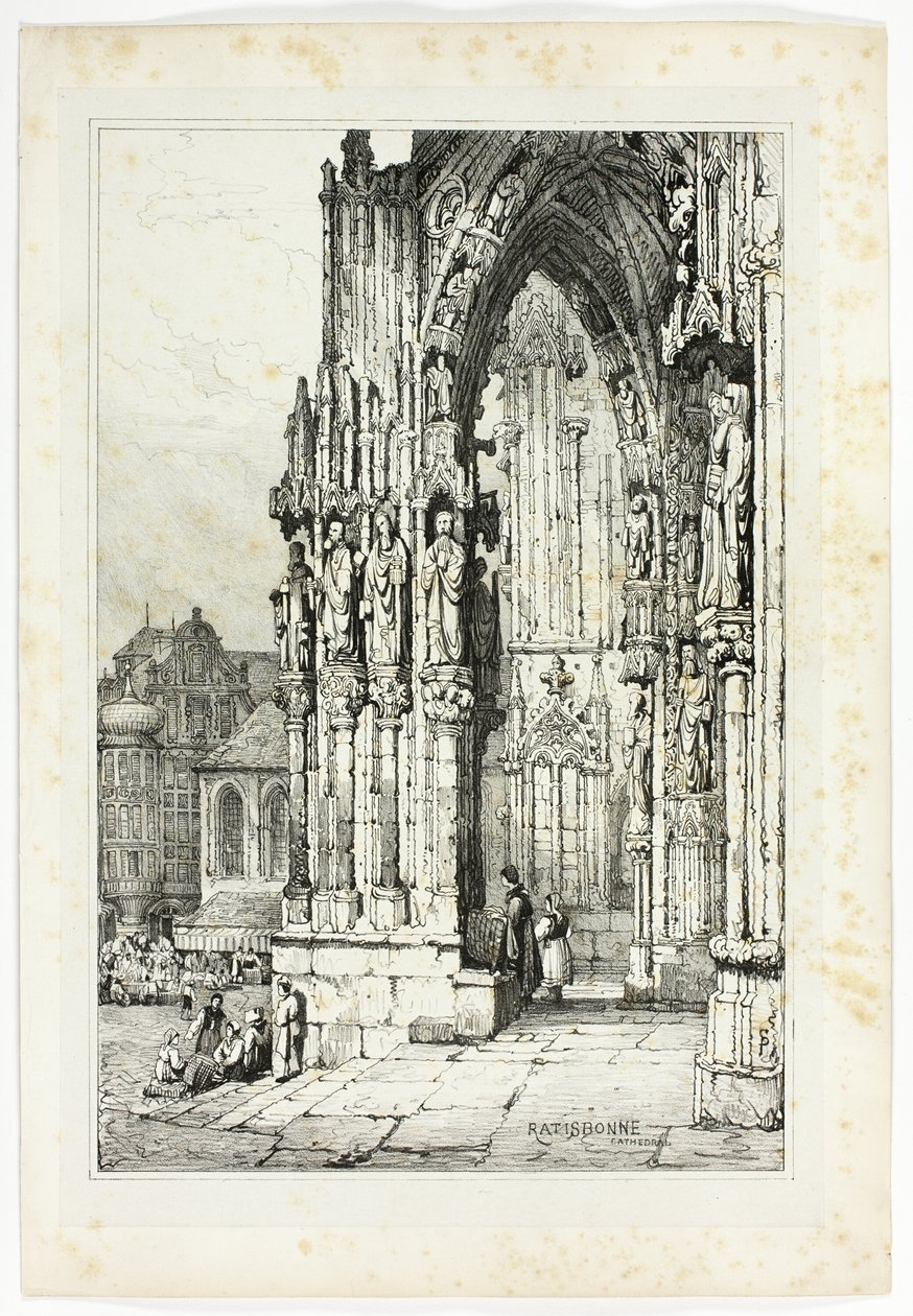 Regensburg katedral af Samuel Prout