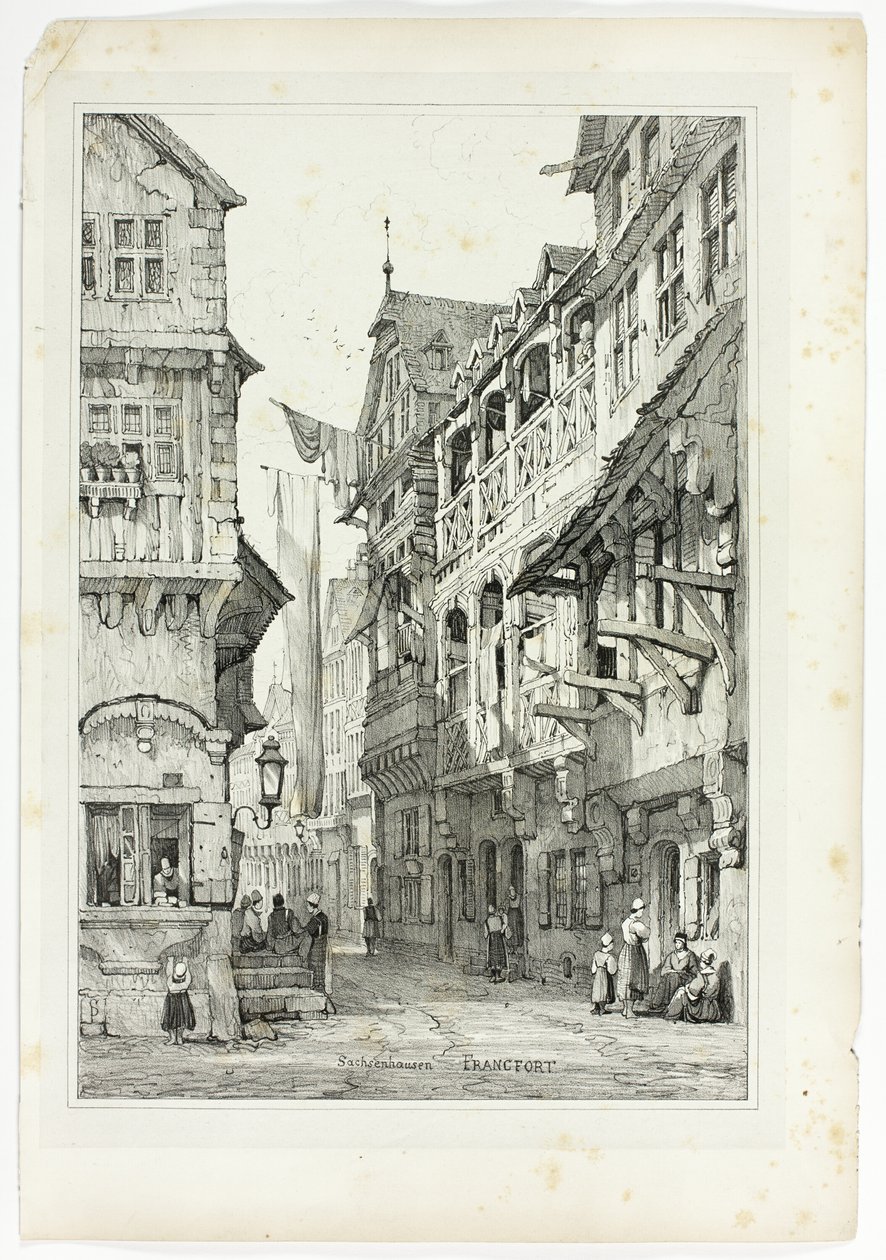 Sachsenhausen Frankfurt af Samuel Prout