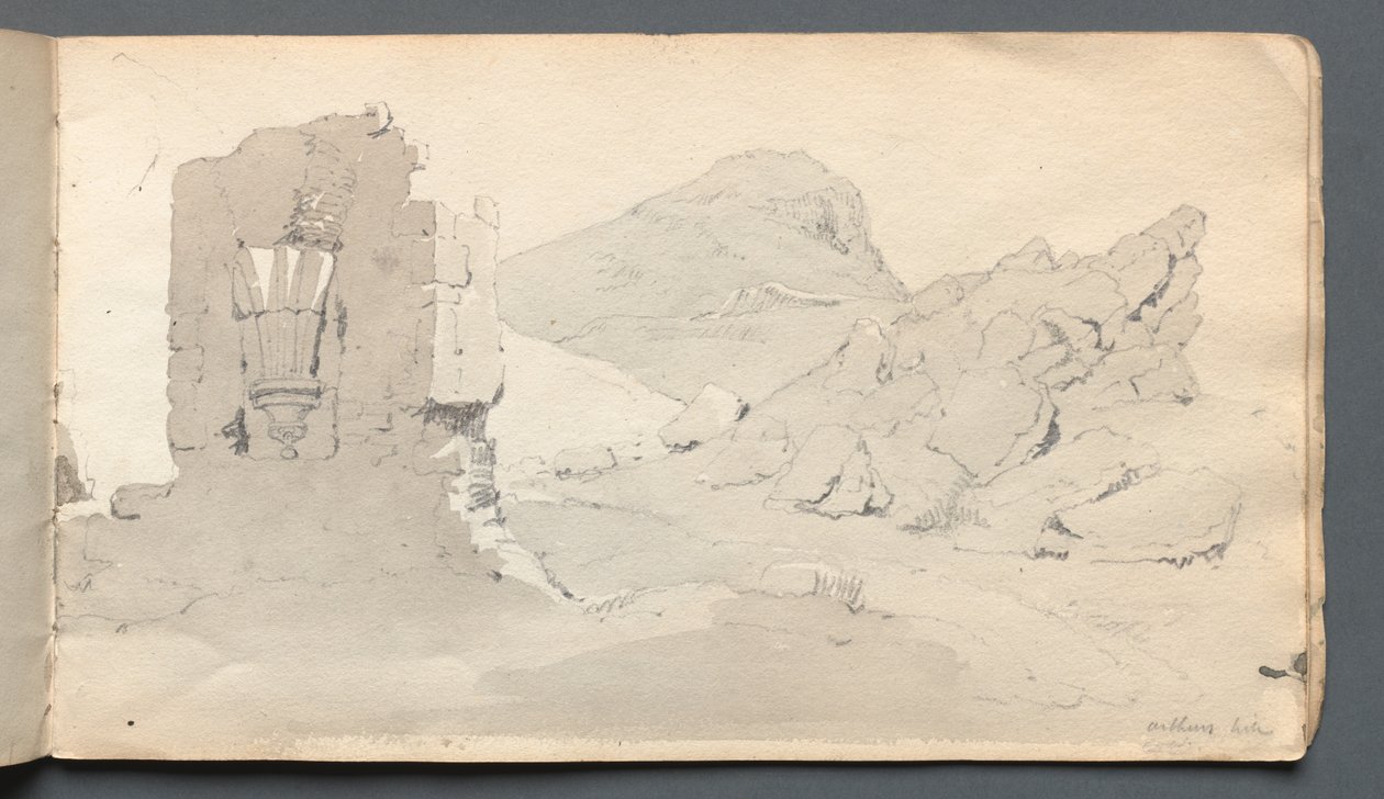 Skitsebog: Ruin, 1814. af Samuel Prout