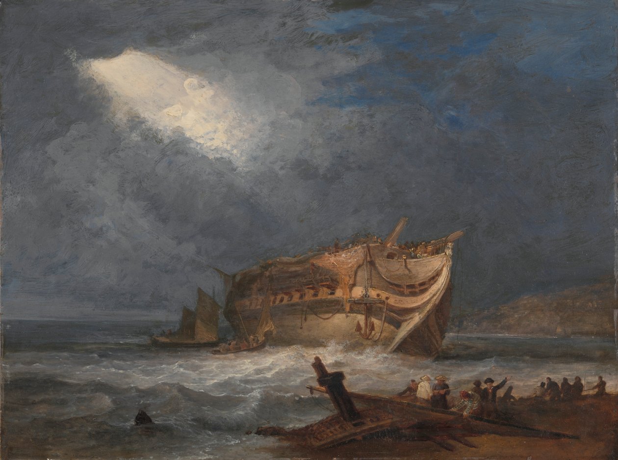 Vraget af Dutton, en ostindiefarer af Samuel Prout