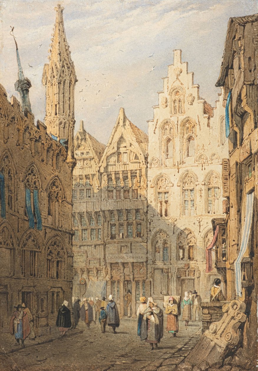 Ypres (akvarel) af Samuel Prout