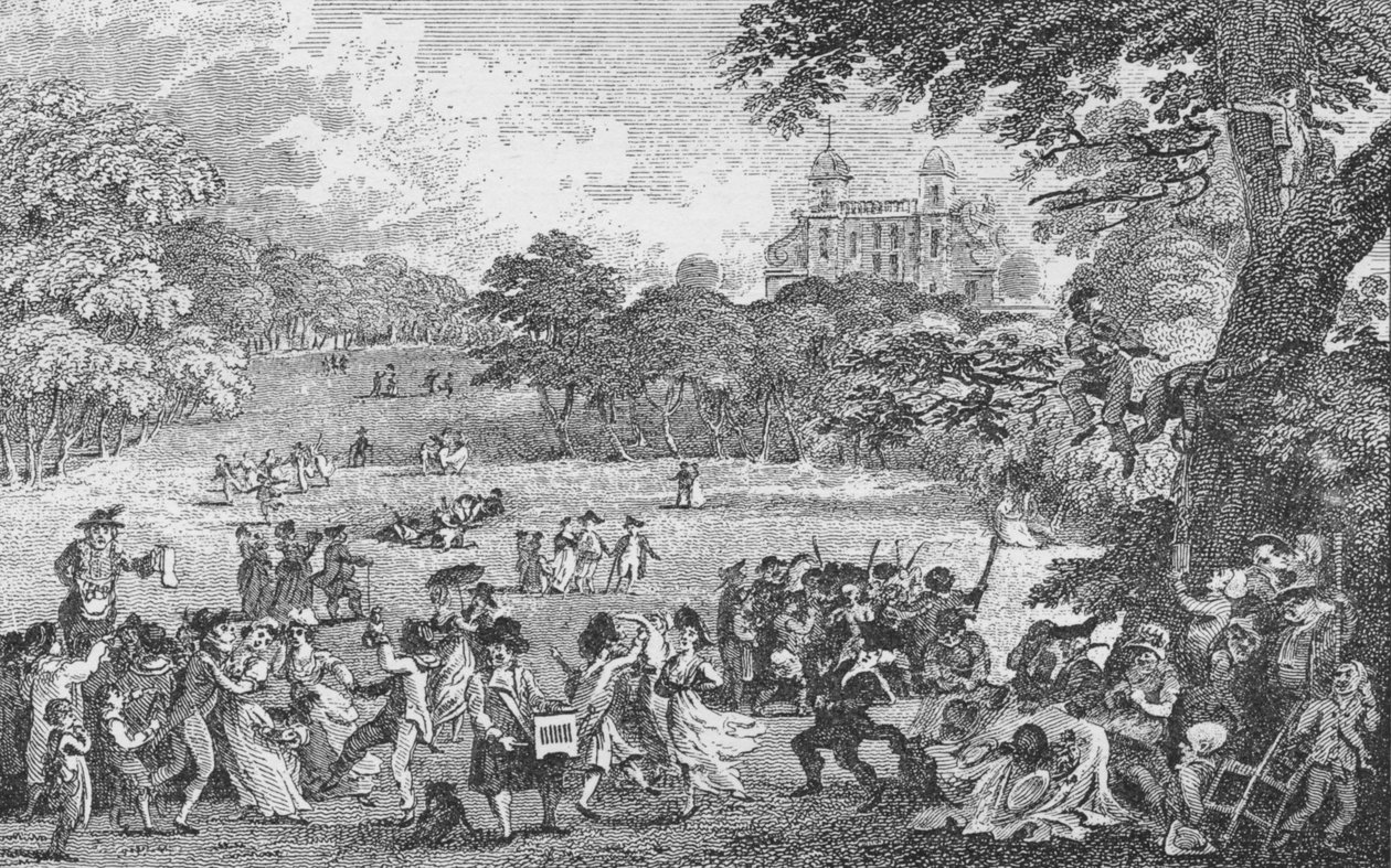 I Greenwich Park på pinsedag, c1802, 1912. af Samuel Rawle