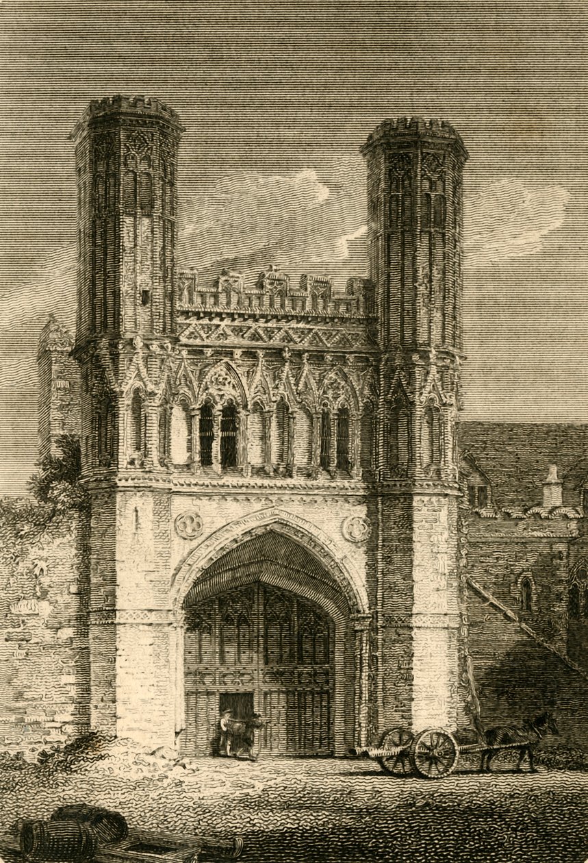 St. Augustines Gate, Canterbury, Kent, 1802. af Samuel Rawle