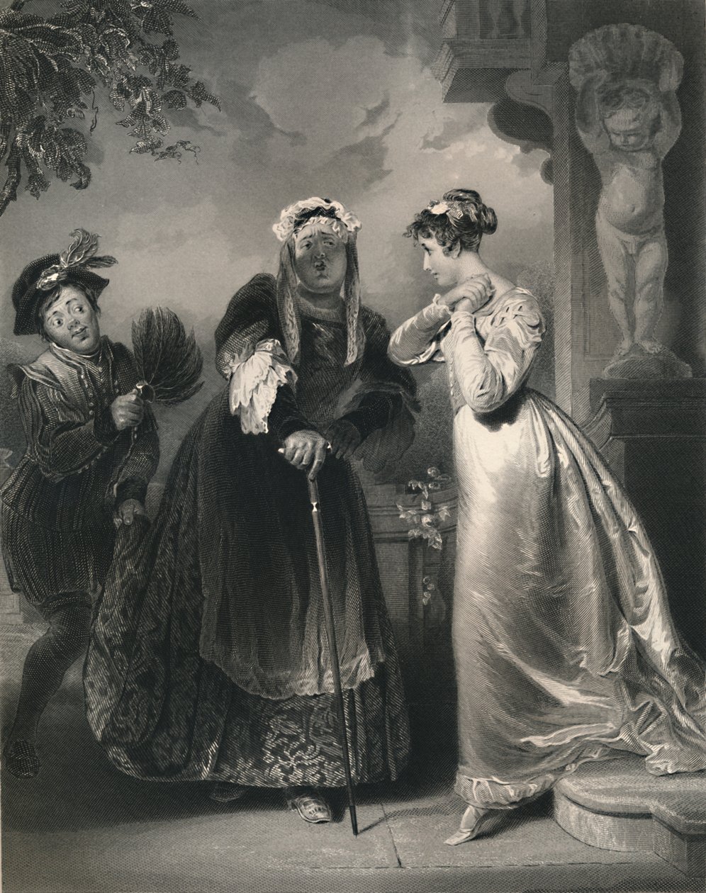 Julie og sygeplejersken Romeo & Julie, c1870 af Samuel Sangster